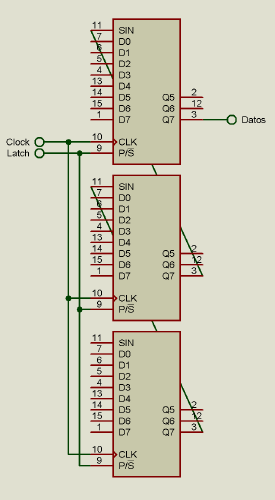 Multiple shift registers for input expansion