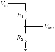 Resistive divider