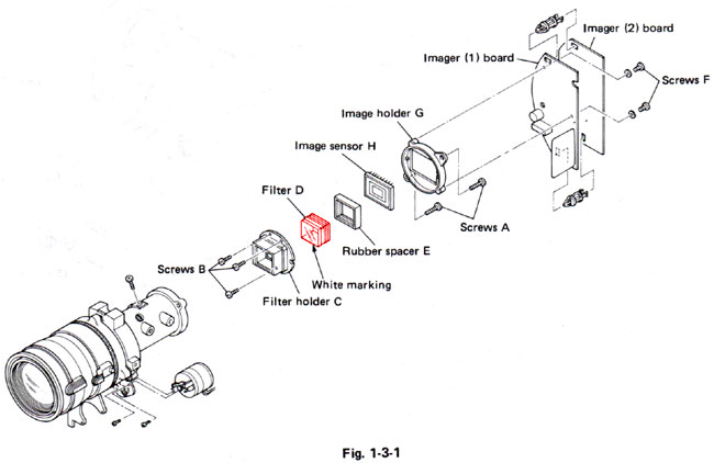 IR filter placement